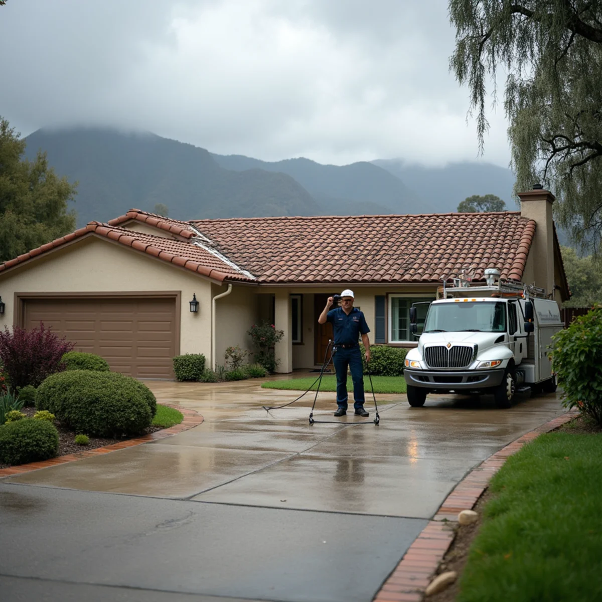 Water damage restoration in a Glendora, CA foothill home