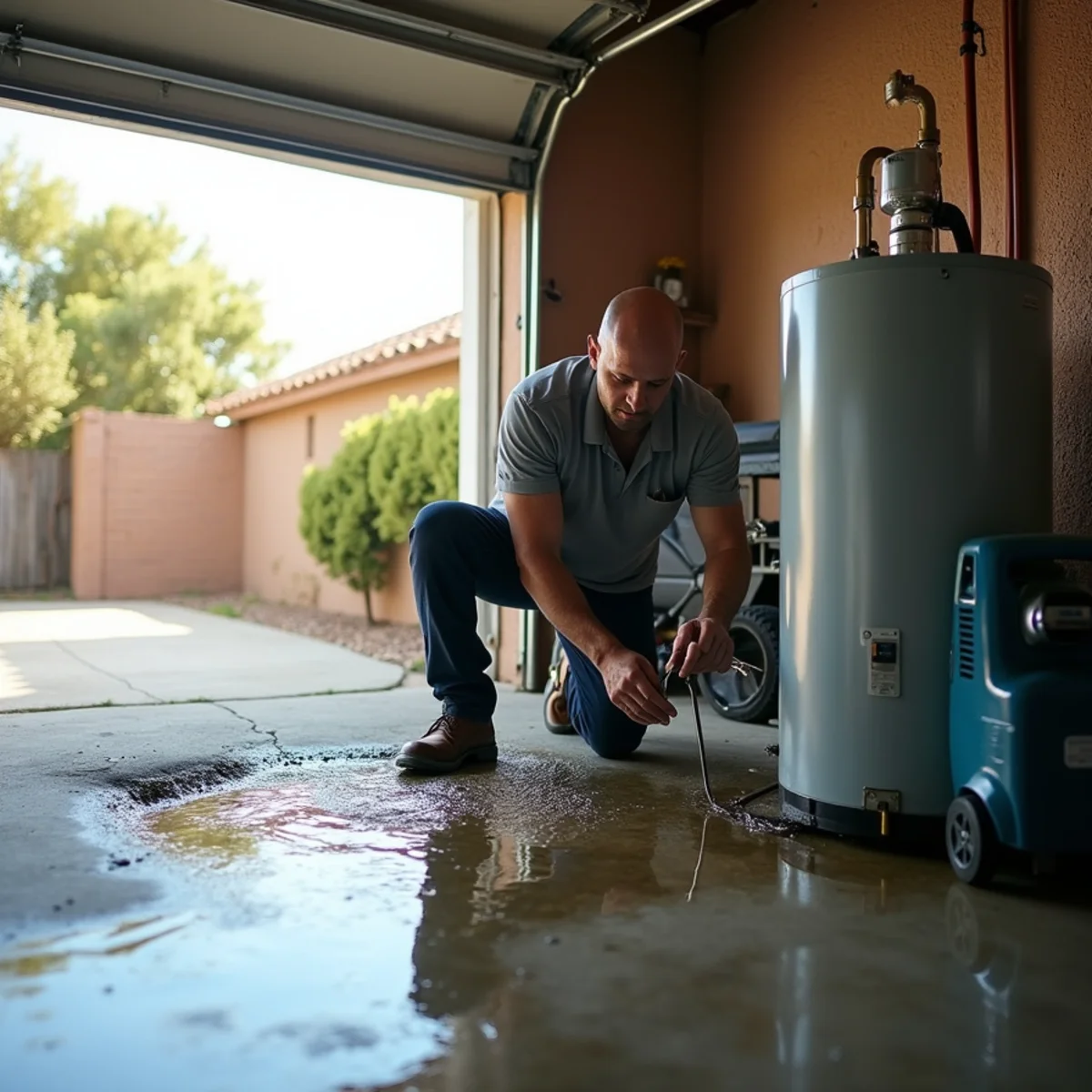 Water damage restoration crew responding at a La Habra, CA home