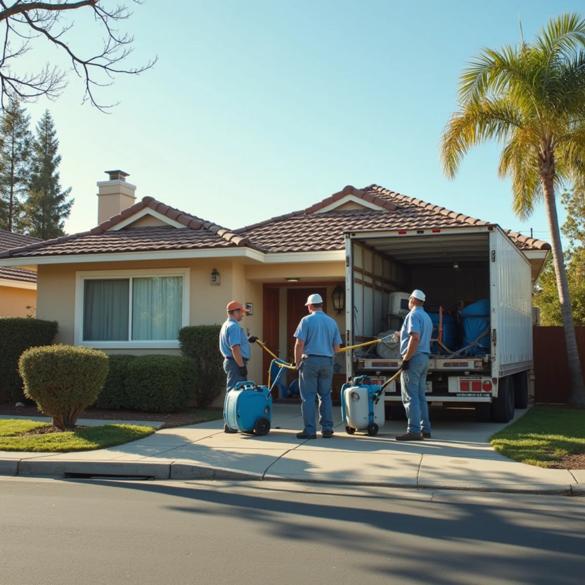 Water damage restoration in a La Habra, CA home