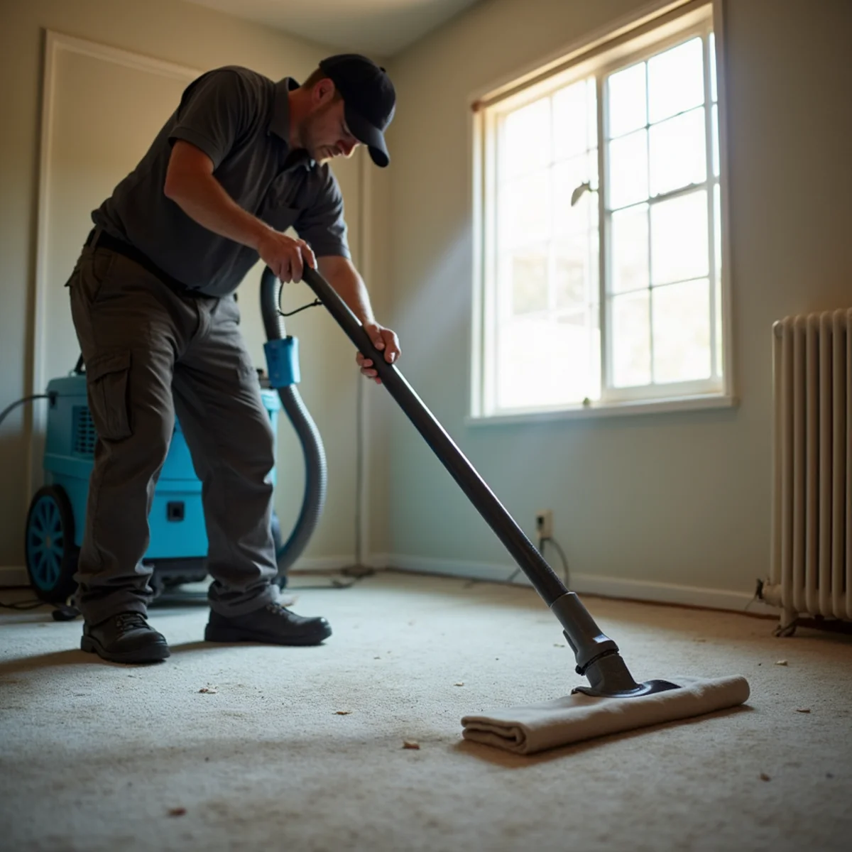 Water damage restoration crew responding at a Montclair, CA home