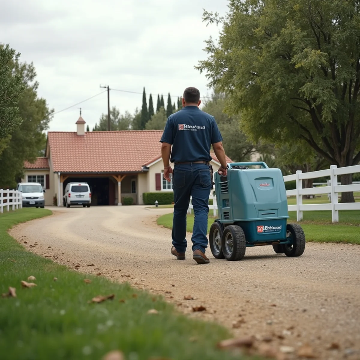 Water damage restoration on a Norco, CA equestrian property