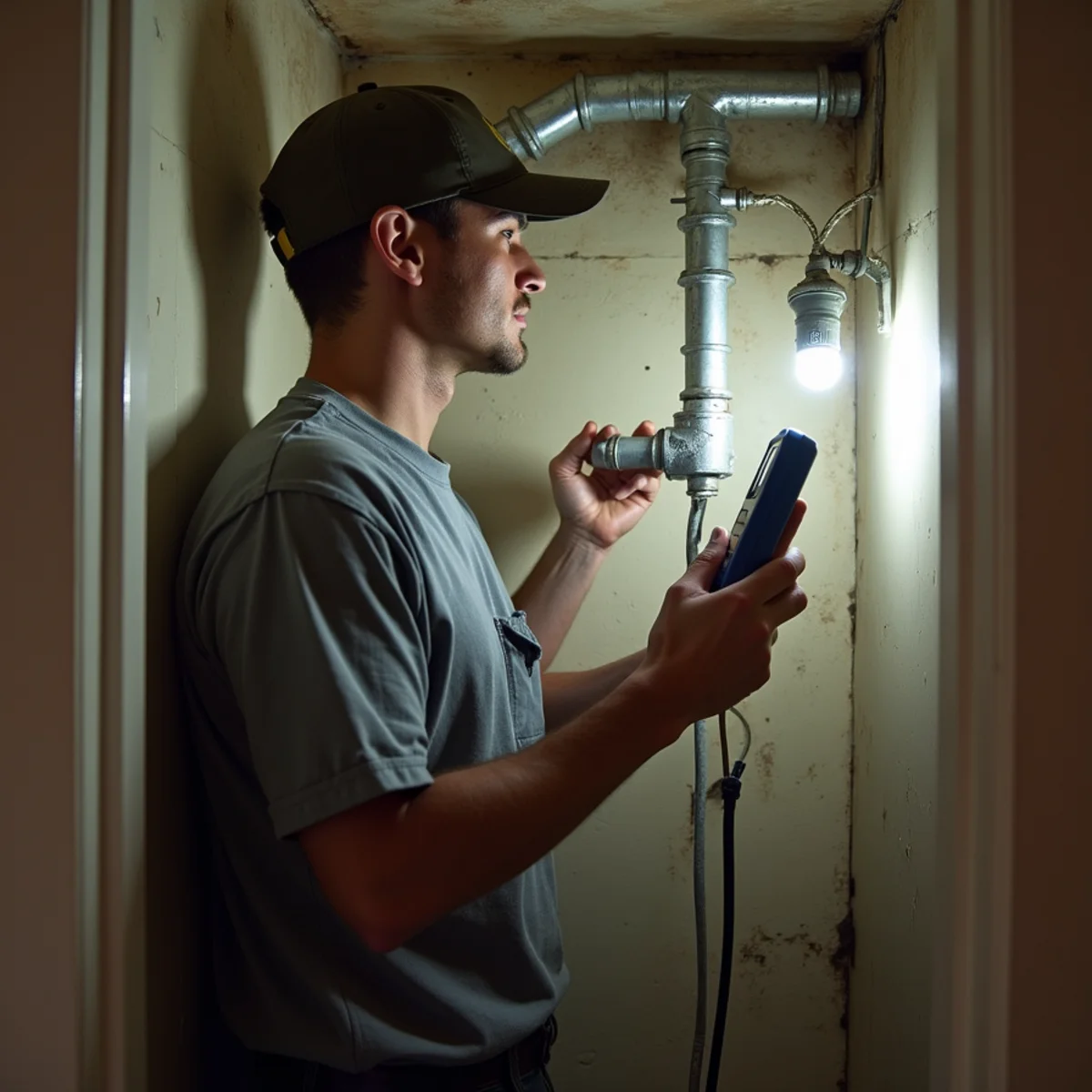 Water damage restoration crew responding at a Pomona, CA home