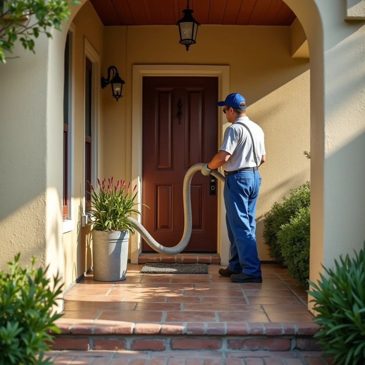 Water damage restoration crew responding at a Riverside, CA home