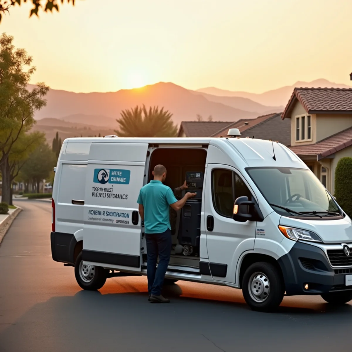 Water damage restoration crew and service vehicle dispatched across the Chino Hills region