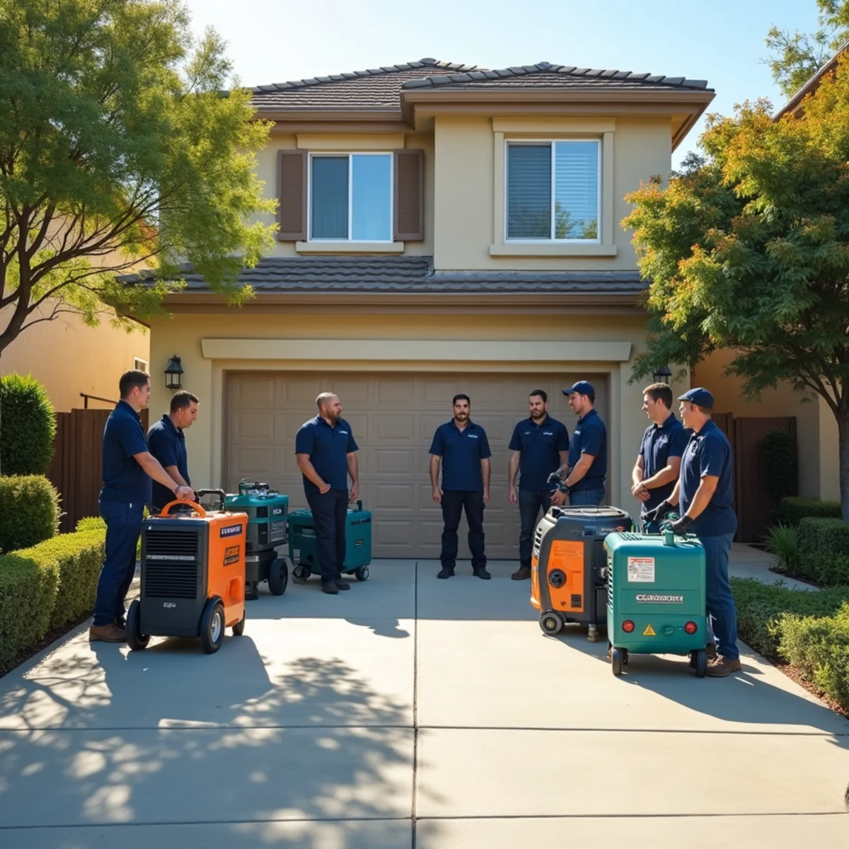 IICRC-certified water damage restoration crew and equipment ready to respond across Chino Hills