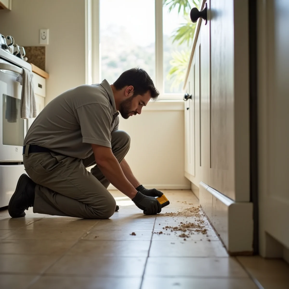 Water damage restoration crew responding at a Whittier, CA home